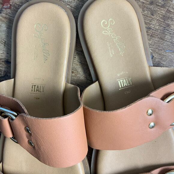 Seychelles Sandals Admire Me Women's Black Leather Slide Slip On - Picture 2 of 6